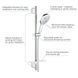 Душевой гарнитур GROHE RainShower SmartActive 130 хром 26546000 26546000 фото 5