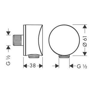 Furtun Hansgrohe FixFit S cu supapă de reținere, negru mat (26453670) 26453670 foto