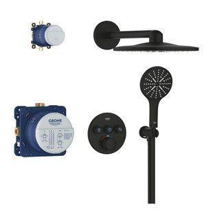 Sistem de duș GROHE Grohtherm SmartControl 34863KF0 cu termostat de duș negru 34863KF0 foto