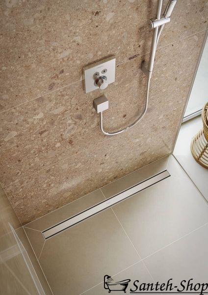 Scurgere de duș Hansgrohe RainDrain Original 80 cm, oțel inoxidabil periat (56198800) 56198800 foto