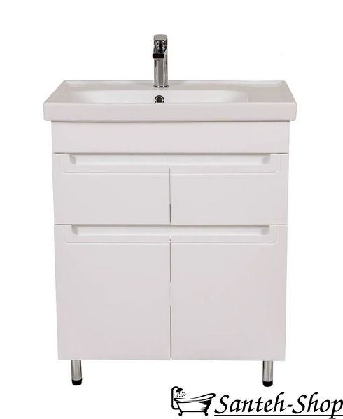 Тумба для ванной комнаты с умывальником AQUARODOS OMEGA 70 напольная 850x700x450 см белая OMEGA 70 (podea) фото