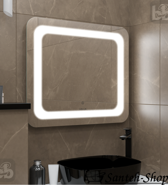Oglinda dreptunghiulara 80*70cm, iluminata de-a lungul conturului, cu comutator tactil LUNA TANGA 1648.52128700 foto