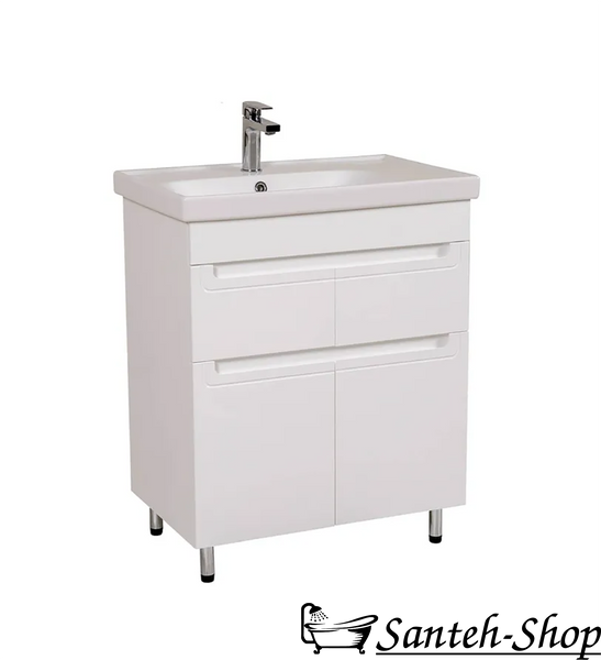 Тумба для ванной комнаты с умывальником AQUARODOS OMEGA 70 напольная 850x700x450 см белая OMEGA 70 (podea) фото