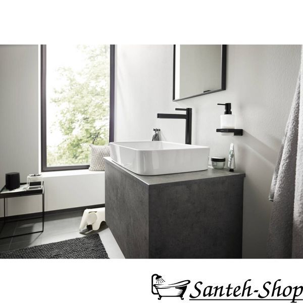 Baterie de lavoar Hansgrohe Finoris 260 cu garnitură de apăsare, negru mat (76070670) 76070670 foto