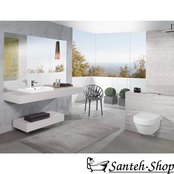Клавиша смыва Villeroy & Boch ViConnect матовый хром 92249069 92249069 фото