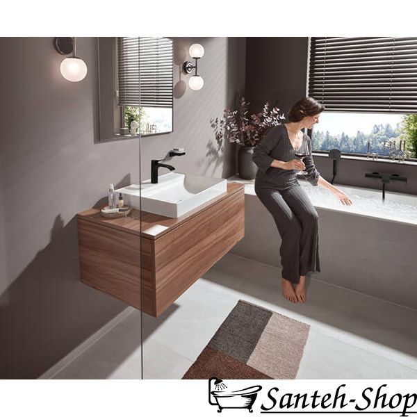 Смеситель для умывальника Hansgrohe 75022670&nbsp;Vivenis 110&nbsp;черный матовый 75022670 фото
