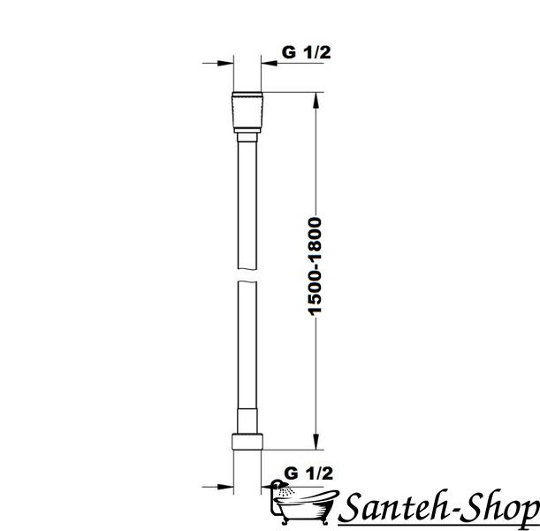 Furtun dus IMPRESE GRAFIKY ZMK041807160 ZMK041807160 foto