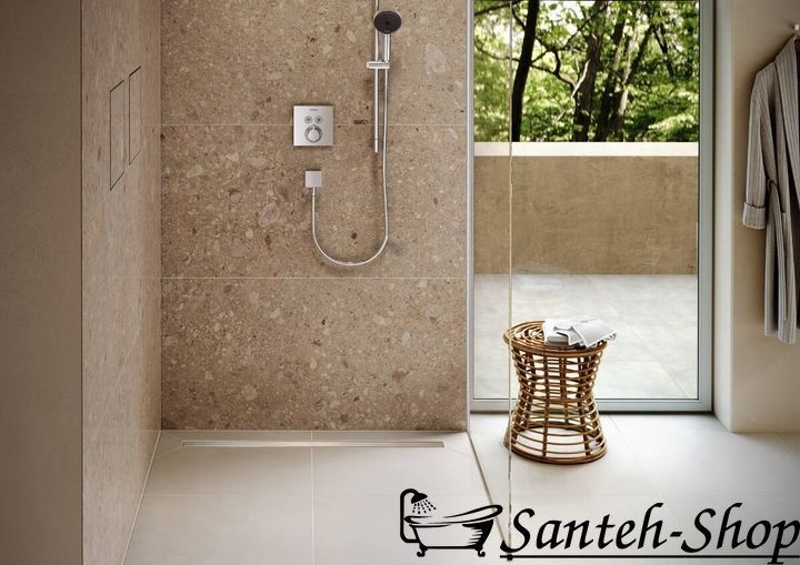 Scurgere de duș Hansgrohe RainDrain Original 80 cm, oțel inoxidabil periat (56198800) 56198800 foto
