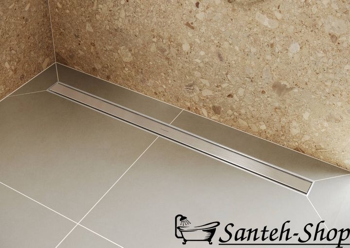 Scurgere de duș Hansgrohe RainDrain Original 80 cm, oțel inoxidabil periat (56198800) 56198800 foto