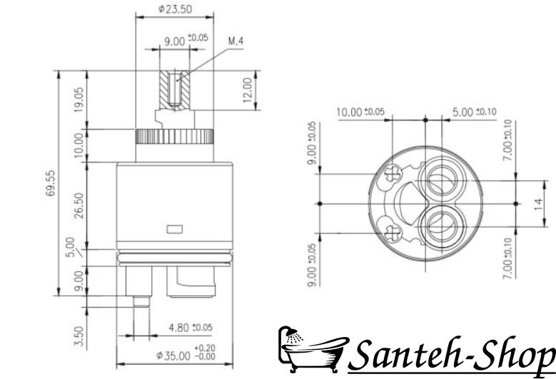 Cartuș Sedal Imprese CS01 Accesorii (robinete) EN-35C/D CS01 foto
