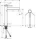 Baterie de lavoar Hansgrohe Finoris 260 cu garnitură de apăsare, negru mat (76070670) 76070670 foto 4