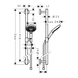 Душевой набор Hansgrohe 26323400 Raindance Select S 120 3jet EcoSmart белый/хром 26323400 фото 2