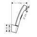 Duș de m&acirc;nă igienic Hansgrohe 1jet, crom negru periat (96907340) 96907340 foto 2
