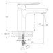 Baterie lavoar Imprese BLANICE 05330 crom 05330 foto 2