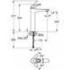 Baterie pentru lavoar GROHE Eurostyle, dimensiune XL 23570003 foto 3