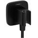 Hansgrohe FixFit Porter Q racord pentru furtun cu suport, negru mat (26887670) 26887670 foto 1