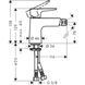 Baterie pentru bideu cu robinet de jos cu deschidere prin apăsare Hansgrohe Talis E 71721000 71721000 foto 2
