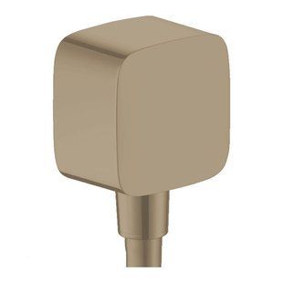 Hansgrohe FixFit E racord pentru furtun cu supapă de reținere, bronz periat (26457140) 26457140 foto