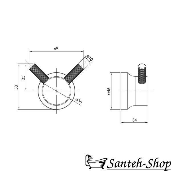 Крючок для ванной комнаты Imprese BRENTA ZMK081906210 никель ZMK081906210 фото