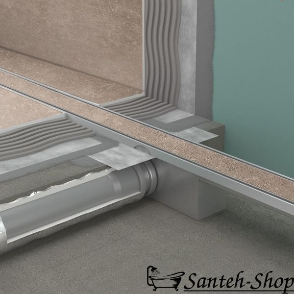 Scurgere de duș Hansgrohe RainDrain Compact Flat 60cm cu montare pe faianță (56163000) 56163000 foto