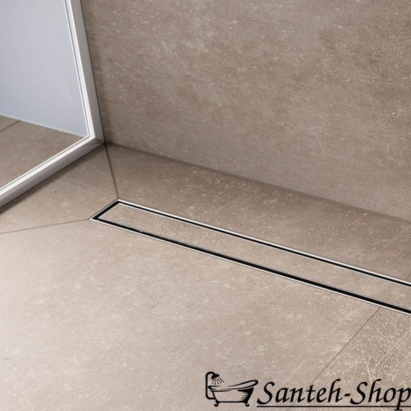 Scurgere de duș Hansgrohe RainDrain Compact Flat 60cm cu montare pe faianță (56163000) 56163000 foto
