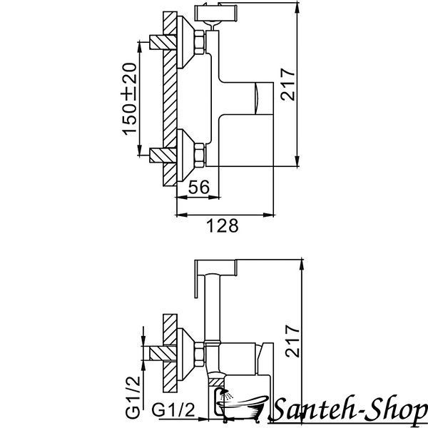 Baterie cu dus igienic Frap H41 F2041 F2041 foto
