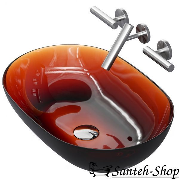 Умывальник на столешницу Camelia 560x380 h150 Resin - 062 фото