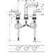 Baterie lavoar HANSGROHE METROPOL 274746783601 foto 3