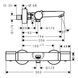 Termostat de baie HANSGROHE RainSelect 15348000 cu 2 butoane 15348000 foto 2