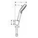 Set dus HANSGROHE CROMETTA Vario 1,60m 26694400 foto 2