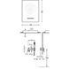 Sistem de dus Tres 3V 21027303BM cu robinet ascuns cu baterie 21027303BM foto 2