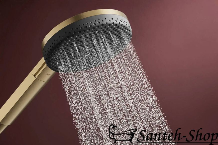 Set de duș Hansgrohe Raindance Alive Select S 3jet EcoSmart 24611140, cu suport și furtun de 1,6 m, bronz 24611140 foto