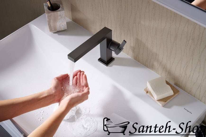 Смеситель для умывальника Hansgrohe 73020670 Tecturis E 110 Fine CoolStart 73020670 фото