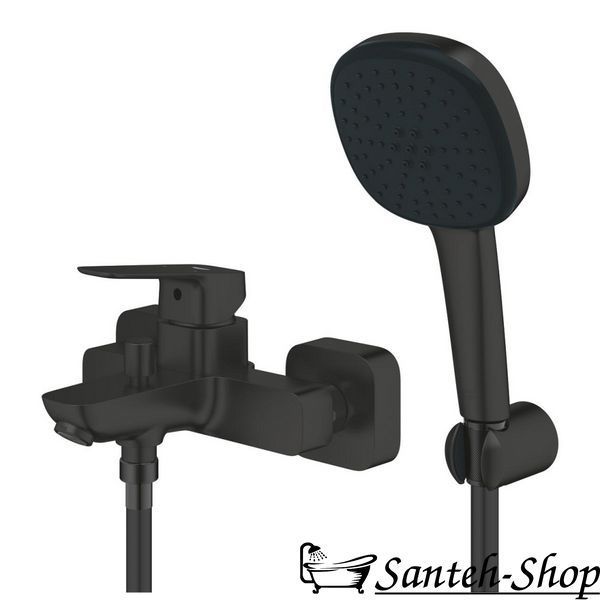 Grohe Cubeo baterie de baie cu set de duș, negru mat (1018142430) 1018142430 foto