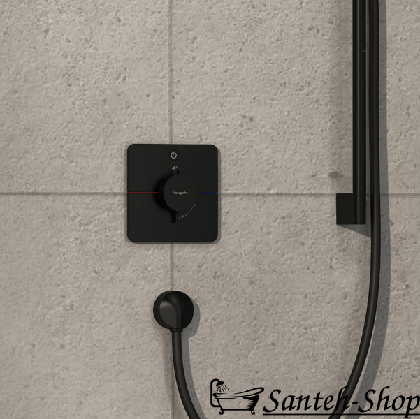 Термостат скрытого монтажа Hansgrohe ShowerSelect Comfort Q на 1 функцию, Matt Black (15581670) 15581670 фото