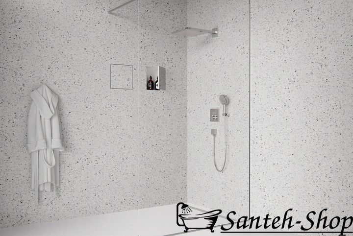 Scurgere de duș Hansgrohe RainDrain Original, partea superioară 90 cm, oțel inoxidabil periat (56199800) 56199800 foto