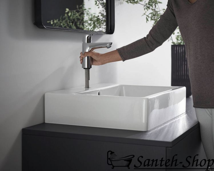Смеситель для умывальника Hansgrohe Focus 100 со сливным гарнитуром, хром (31607000) 31607000 фото