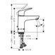 Смеситель для умывальника Hansgrohe Focus 100 со сливным гарнитуром, хром (31607000) 31607000 фото 11