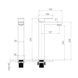 Baterie lavoar VOLLE PARDO 1548.010204 high black mat 1548.010204 foto 2