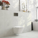 WC suspendat ROCA GAP A34H472000 fără ramă cu capac ULTRASLIM și sistem de &icirc;nchidere silențioasă A34H472000 foto 4