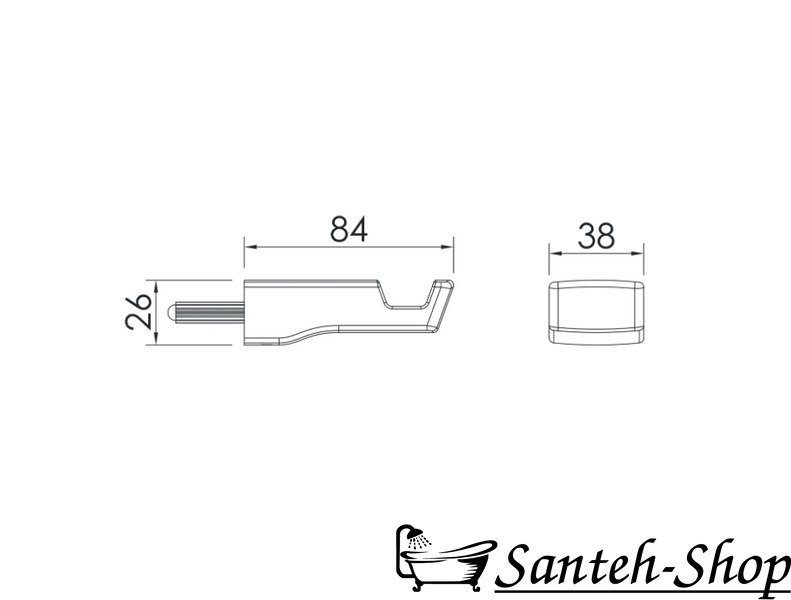 Крючок для ванной комнаты IMPRESE GRAFIKY ZMK041807210 черный ZMK041807210 фото