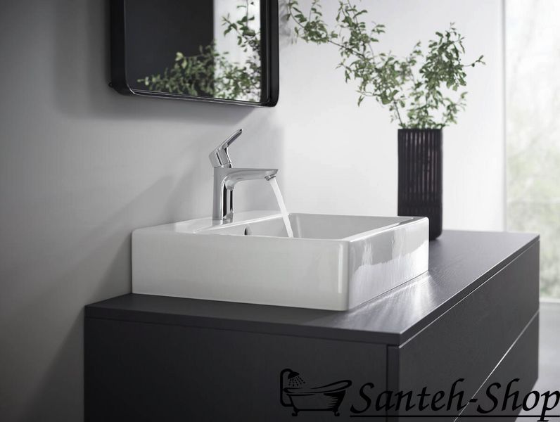 Смеситель для умывальника Hansgrohe Focus 100 со сливным гарнитуром, хром (31607000) 31607000 фото