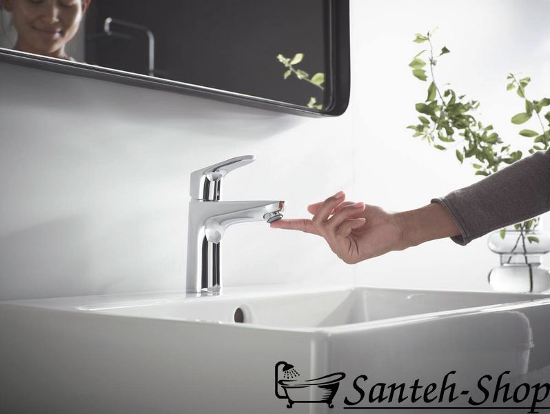 Смеситель для умывальника Hansgrohe Focus 100 со сливным гарнитуром, хром (31607000) 31607000 фото