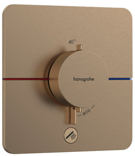 Термостат скрытого монтажа на 1 потребитель и дополнительный выход Hansgrohe ShowerSelect Comfort Q, Brushed Bronze (15589140) 15589140 фото