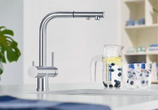Смеситель для кухни Blanco Fontas-S II 525198 хром с краном для питьевой воды 525198 фото