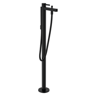 Baterie pentru cada Hansgrohe Finoris 76445670 pe podea negru mat 76445670 foto