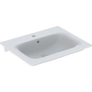 Умывальник GEBERIT SELNOVA SQUARE 500.994.00.1 60*58,8*48см, встроенный, отверстие под свалку в центре, перелив видимый 500.994.00.1 фото