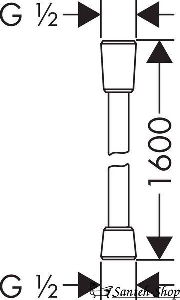 Шланг для душа Hansgrohe Isiflex (28276000) 28276000 фото