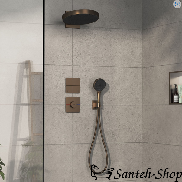 Термостат скрытого монтажа на 1 потребитель и дополнительный выход Hansgrohe ShowerSelect Comfort Q, Brushed Bronze (15589140) 15589140 фото