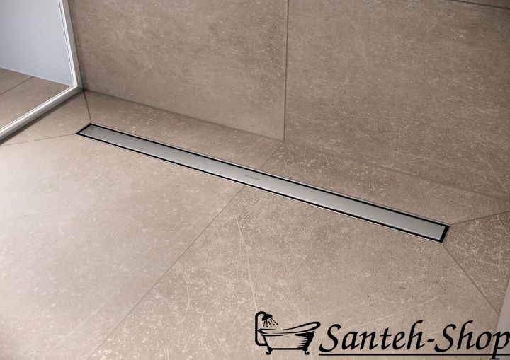Scurgere de duș Hansgrohe RainDrain Compact Flat 60cm, oțel inoxidabil periat (56162800) 56162800 foto